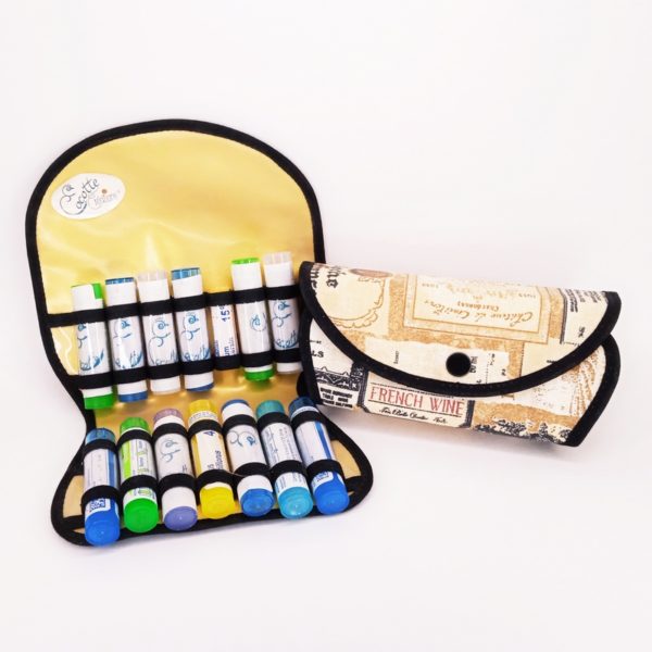 Trousse de rangement homéopathie.